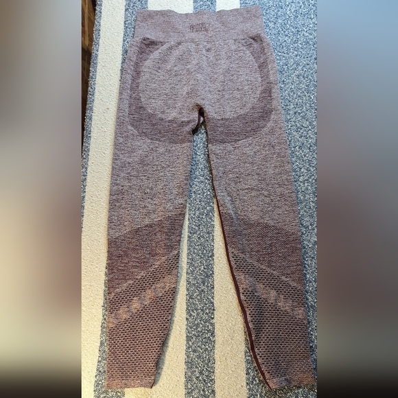 Victoria secret VS Pink seamless purple leggings size large - Picture 8 of 11